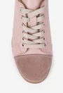 Pantofi dama din piele roz pudra