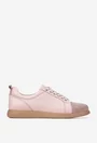 Pantofi dama din piele roz pudra