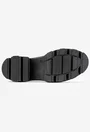 Pantofi dama din piele texturata neagra
