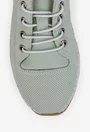 Pantofi dama din piele verde deschis cu siret elastic