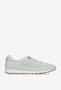 Pantofi dama din piele verde deschis cu siret elastic