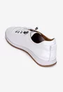 Pantofi dama ecru din piele cu siret elastic