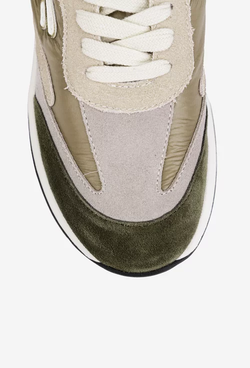 Pantofi dama Fornarina colorati din piele si material