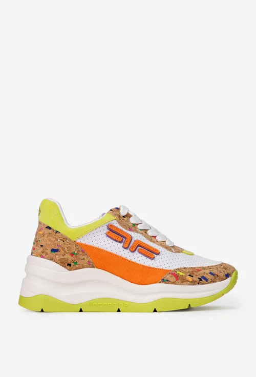 Pantofi dama Fornarina multicolori din piele