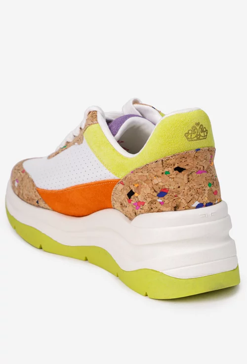 Pantofi dama Fornarina multicolori din piele