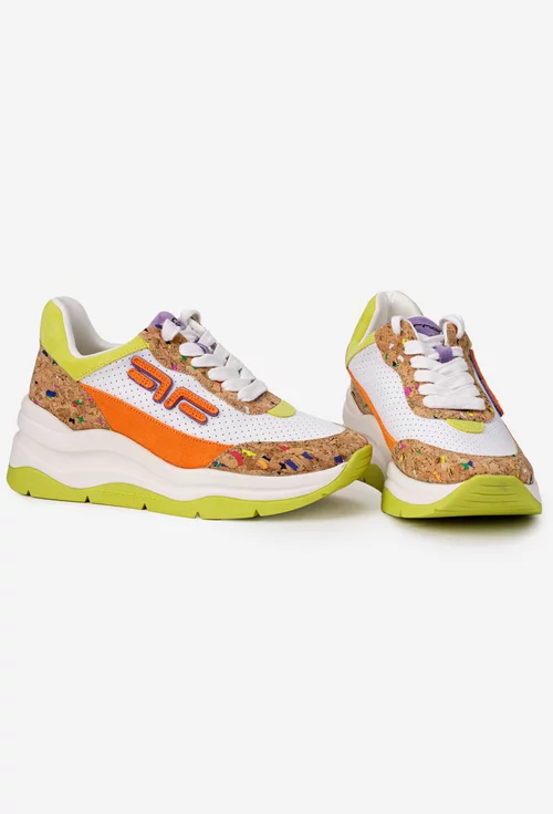 Pantofi dama Fornarina multicolori din piele