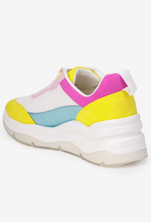Pantofi dama Fornarina multicolori din piele intoarsa