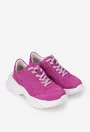 Pantofi dama fuchsia din piele intoarsa