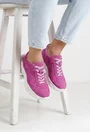 Pantofi dama fuchsia din piele intoarsa