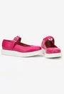 Pantofi dama fuchsia din piele texturata