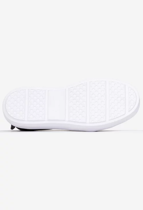 Pantofi dama gri din piele intoarsa cu elastic