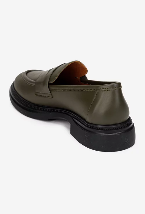 Pantofi dama kaki din piele naturala