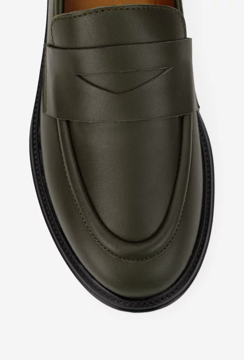 Pantofi dama kaki din piele naturala