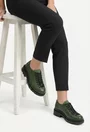 Pantofi dama kaki din piele naturala texturata