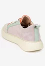 Pantofi dama multicolori din piele