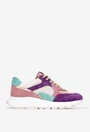 Pantofi dama multicolori NUR din piele cu siret