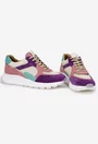 Pantofi dama multicolori NUR din piele cu siret