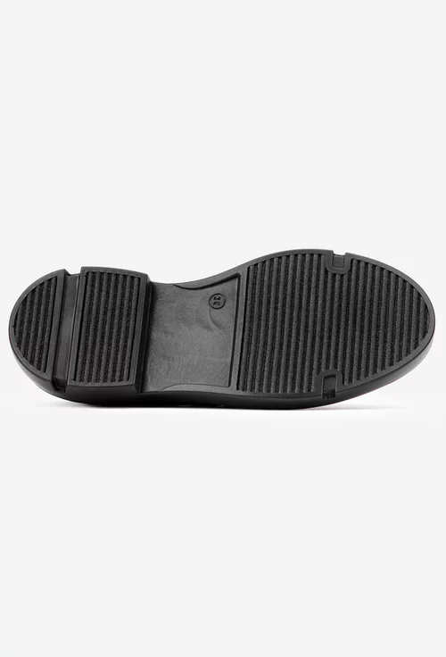 Pantofi dama negri confectionati din piele lacuita