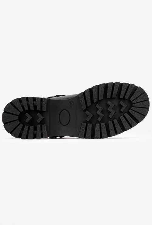 Pantofi dama negri din piele