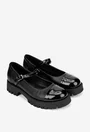 Pantofi dama negri din piele
