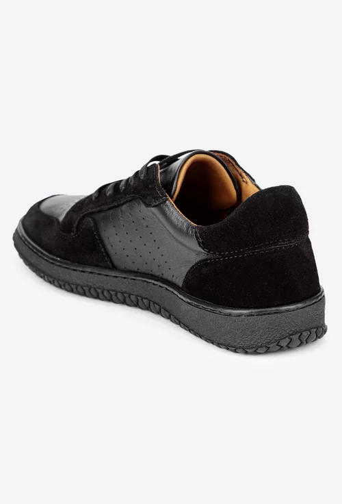 Pantofi dama negri din piele
