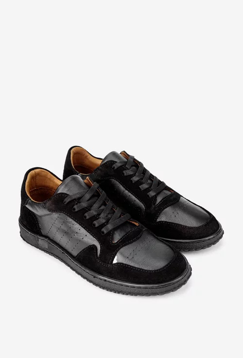 Pantofi dama negri din piele
