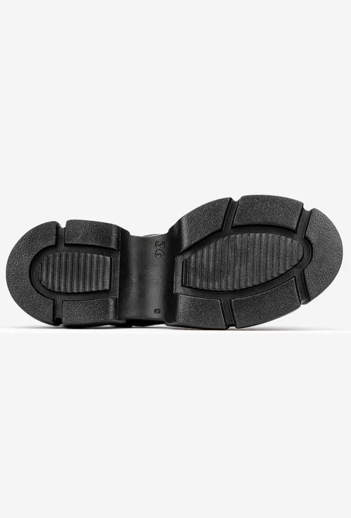 Pantofi dama negri din piele lacuita
