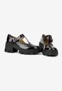 Pantofi dama negri din piele lacuita