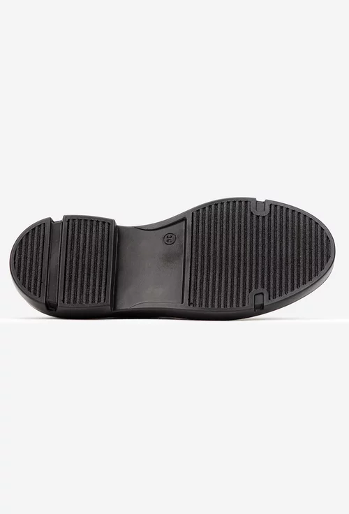 Pantofi dama negri din piele lacuita