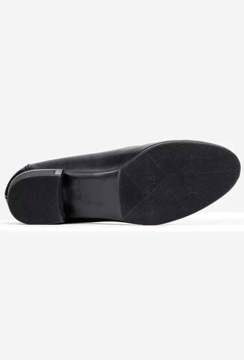Pantofi dama negri din piele naturala