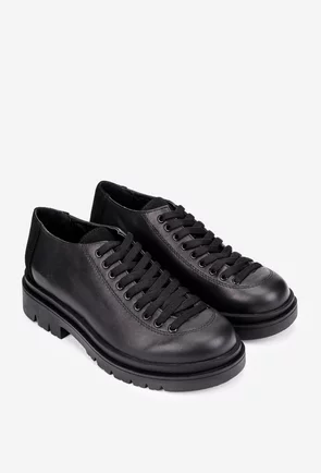Pantofi dama negri din piele naturala