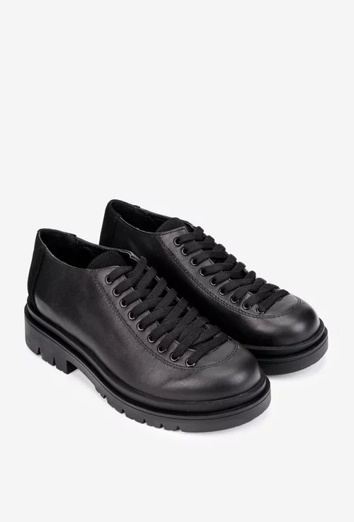 Pantofi dama negri din piele naturala