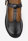 Pantofi dama negri din piele naturala