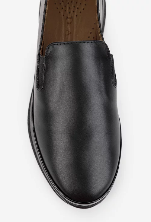 Pantofi dama negri din piele naturala