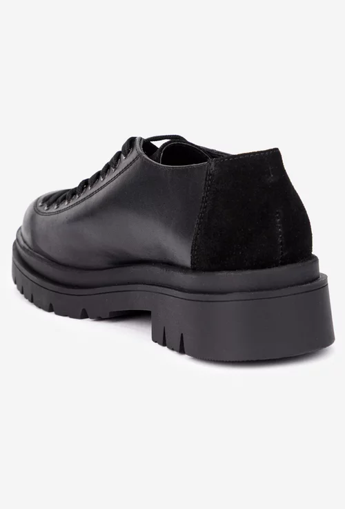 Pantofi dama negri din piele naturala