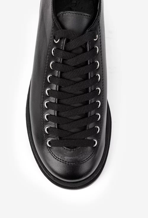 Pantofi dama negri din piele naturala