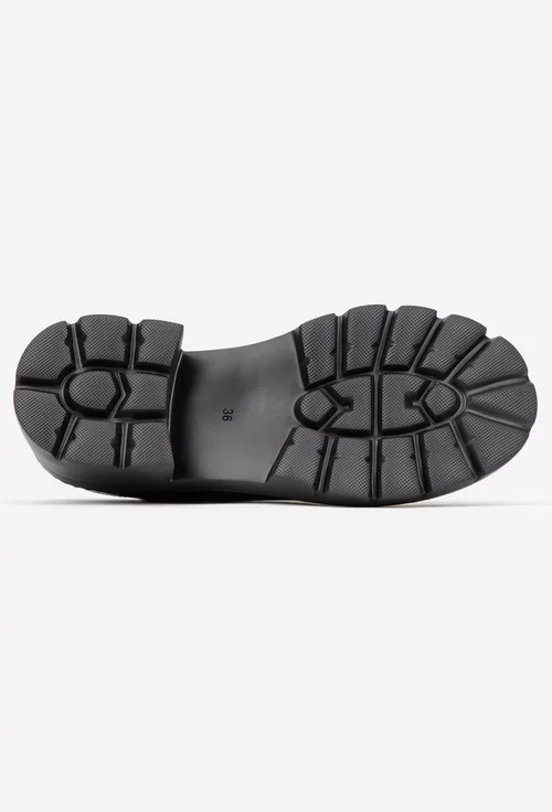 Pantofi dama negri din piele naturala