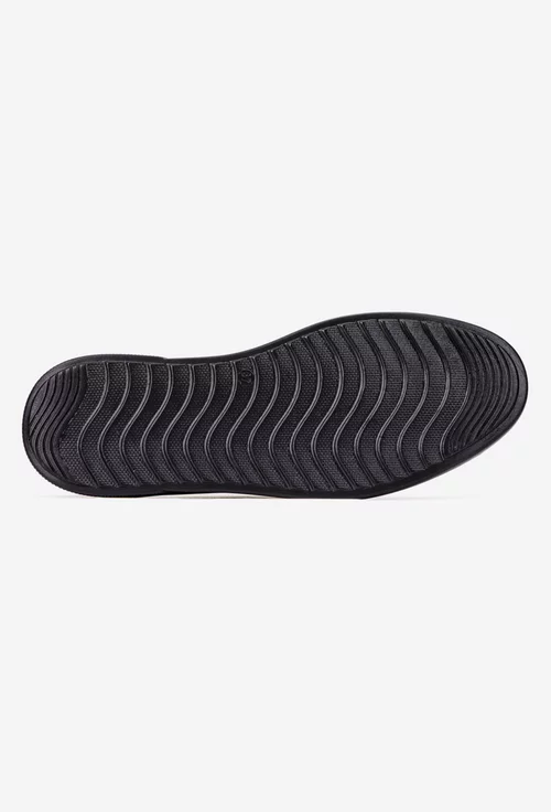 Pantofi dama negri din piele naturala cu ornament
