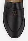 Pantofi dama negri din piele naturala cu ornament