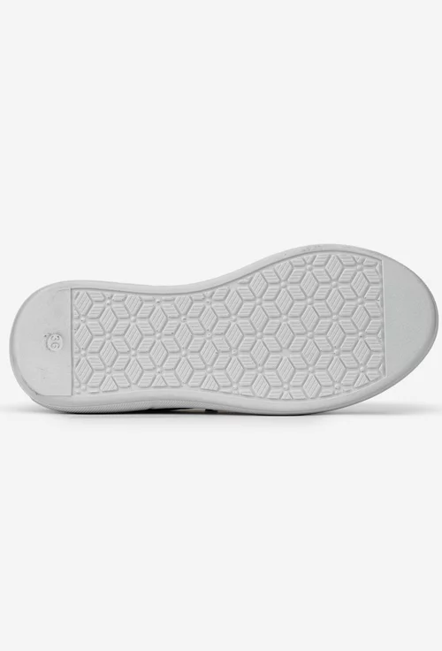 Pantofi dama negri din piele naturala cu siret elastic