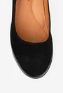 Pantofi dama negri din piele naturala intoarsa