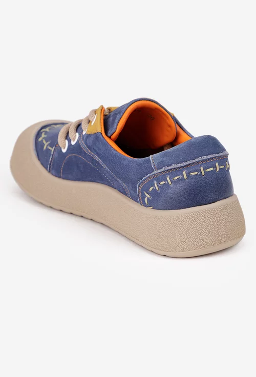 Pantofi dama NUR albastri din piele