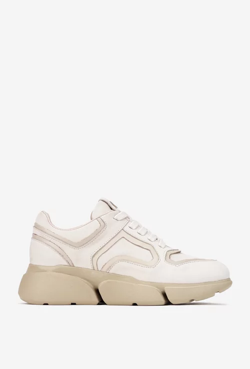 Pantofi dama NUR bej din piele