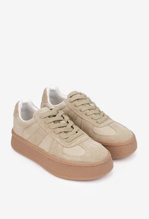 Pantofi dama NUR bej din piele