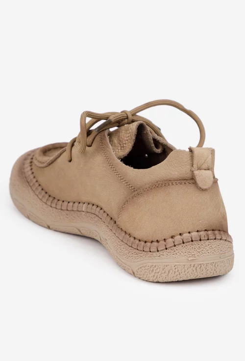 Pantofi dama NUR bej din piele
