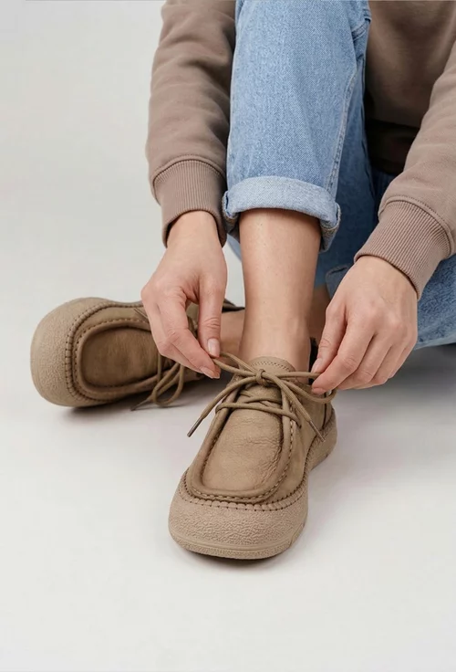 Pantofi dama NUR bej din piele