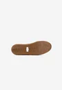 Pantofi dama NUR bej din piele cu aspect perforat