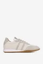 Pantofi dama NUR bej din piele cu aspect perforat
