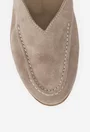 Pantofi dama NUR bej din piele intoarsa
