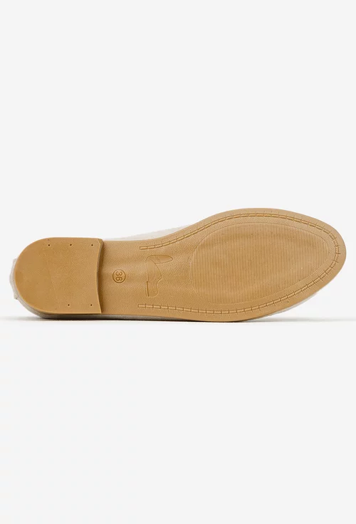 Pantofi dama NUR bej din piele intoarsa picture - 6
